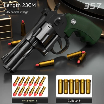 Children's Left-Wheel Soft Bullet Toy Pistol